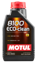 Load image into Gallery viewer, Motul 1L Synthetic Engine Oil 8100 Eco-Clean 0W30 12X1L - C2/API SM/ST.JLR 03.5007 - 1L