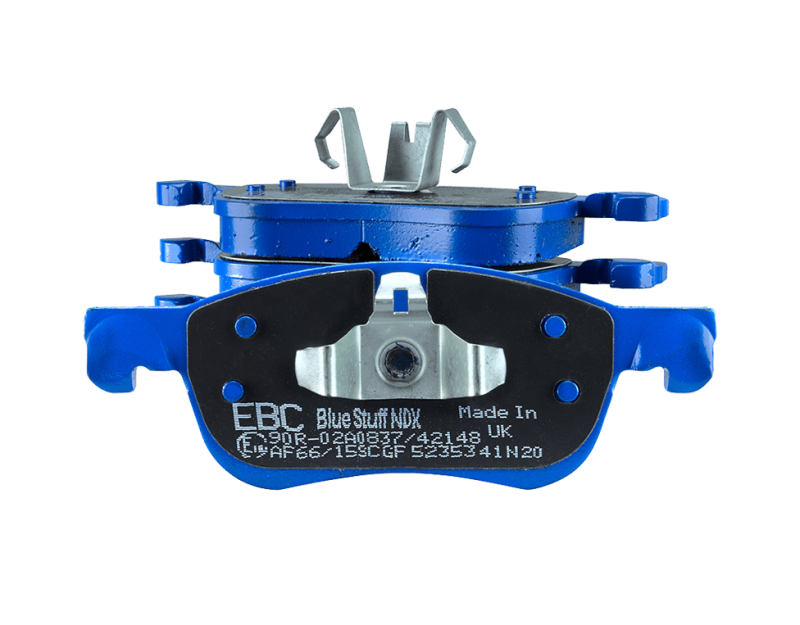 EBC 04-05 Mitsubishi Lancer Evo 8 2.0T (FQ400 w/Alcon Caliper) Bluestuff Front Brake Pads