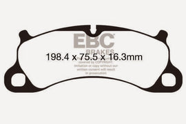 EBC 12-15 Porsche 911 (991) (Cast Iron Rotor only) 3.8 Carrera S Yellowstuff Front Brake Pads