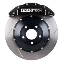 Load image into Gallery viewer, StopTech 08-09 Evo X Front BBK w/ Black ST-60 Calipers Slotted 355x32mm Rotors Pads and SS Lines