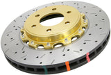 DBA 2009 Chevrolet Corvette ZR1 5000 Series Drilled and Slotted Front Rotor (Black Hat)