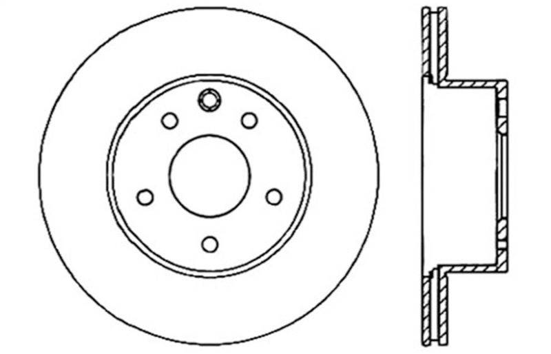 StopTech 08-09 Infiniti EX35 / 05-08 G35 / 09 G37 / 06-09 M35/M45 Drilled Left Rear Rotor