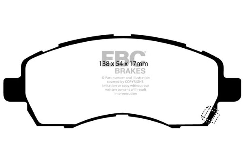 Load image into Gallery viewer, EBC 97-98 Subaru Impreza 1.8 Ultimax2 Front Brake Pads