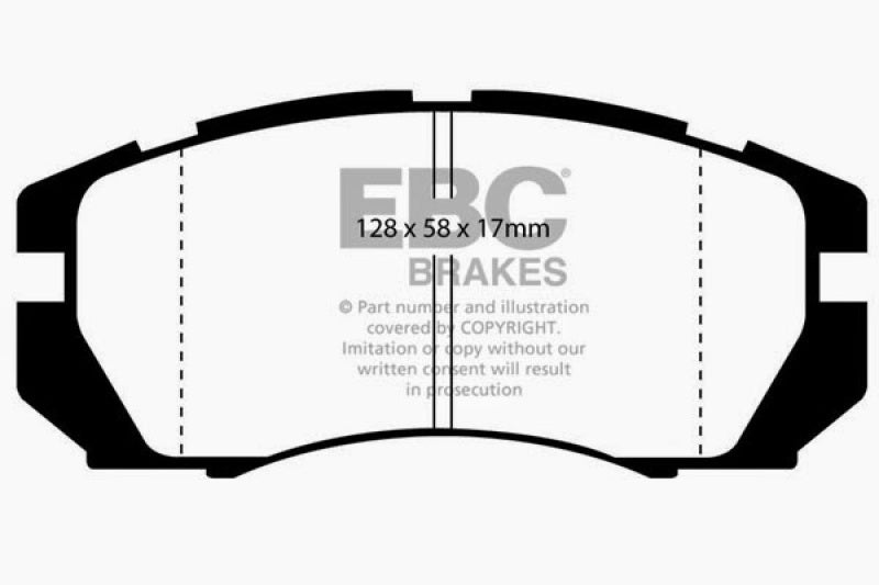 EBC 95-96 Subaru Impreza 2.2 Redstuff Front Brake Pads