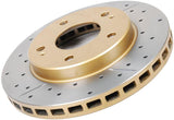 DBA 15-20 Ford Mustang GT (352mm Rotor w/o Perf Pkg) Front Steet Series Drill & Slot Rotor w/Blk Hat
