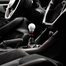 Load image into Gallery viewer, Cobb Subaru 6-Speed Weighted COBB Shift Knob - White (Incl. Both Red + Blk Collars)