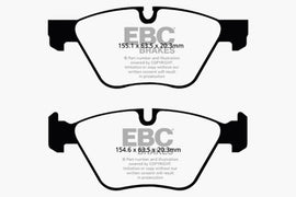 EBC 11+ BMW 528 2.0 Turbo (F10) Ultimax2 Front Brake Pads