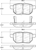 StopTech Street Brake Pads - Rear