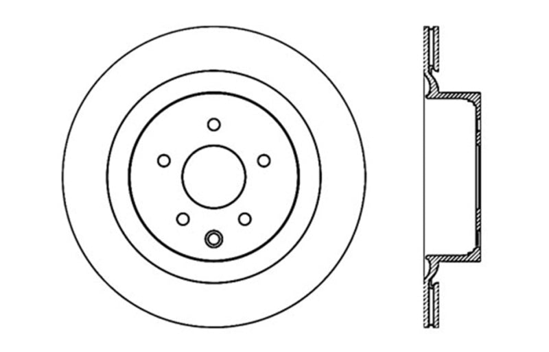 StopTech 13-17 Nissan 370Z Sport Cryo Drilled Right Rear Rotor