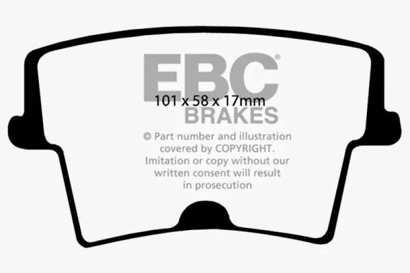 EBC 05-09 Chrysler 300 2.7 Ultimax2 Rear Brake Pads