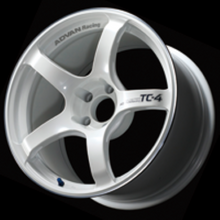 Load image into Gallery viewer, Advan TC4 17x7.5 +40 4-100 Racing White Metallic &amp; Ring Wheel