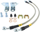 StopTech Stainless Steel Front Brake Lines 2015 Ford Mustang Base/V6/GT w/ 320mm & 352mm Front Discs