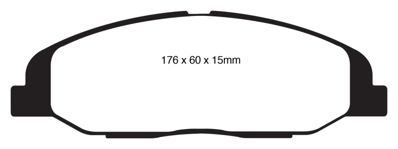 EBC 08-13 Cadillac CTS 3.0 Greenstuff Front Brake Pads