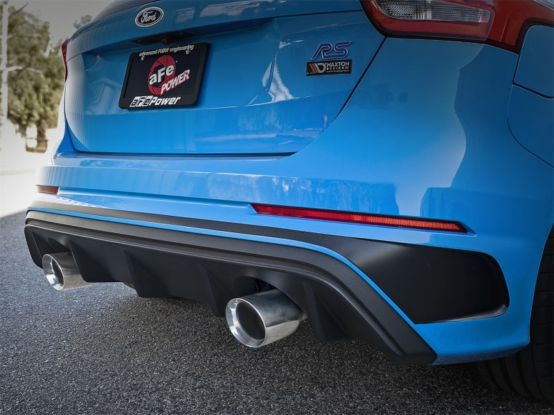 aFe Takeda 3in 304 SS Axle-Back Exhaust System w/ Polished Tip 16-18 Ford Focus RS 2.3L (t)