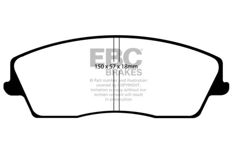 EBC 05-09 Chrysler 300 2.7 Yellowstuff Front Brake Pads