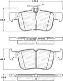 StopTech 13-18 Lincoln MKZ / Ford Fusion Street Select Rear Brake Pads