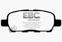 Load image into Gallery viewer, EBC 02 Infiniti G35 3.5 w/o DCS Redstuff Rear Brake Pads