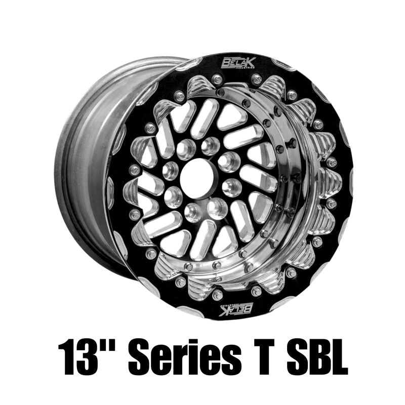 Belak 13x9 / 4x100 BP / 5in BS / High Pad / Twisted Series Wheel - Single Beadlock