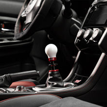 Load image into Gallery viewer, Cobb Subaru 6-Speed Weighted COBB Shift Knob - White (Incl. Both Red + Blk Collars)