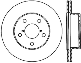 StopTech 05-07 Subaru Impreza WRX/STi Slotted & Drilled Right Rear Rotor