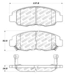 StopTech Street Touring 98-02 Honda Accord Coupe/Sedan Front Brake Pads