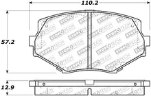 Load image into Gallery viewer, StopTech Street Touring 94-97/99-05 Miata w/Normal Suspension Front Brake Pads D635