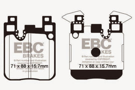 EBC 14-18 BMW M3 3.0 Twin Turbo (F80) Redstuff Rear Brake Pads