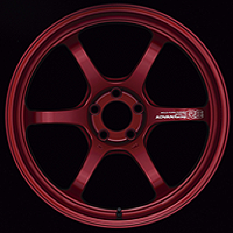 Advan R6 18x8.5 +45 5-100 Racing Candy Red Wheel