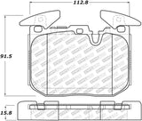 Stoptech 12-18 BMW 228i/230i/320i/238i Street Select Brake Pads With Hardware- Front