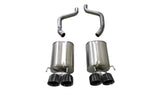 Corsa 2005-2007 Chevrolet Corvette (C6) 6.0L/6.2L Black Sport Axle-Back Exhaust w/4.5in Tips