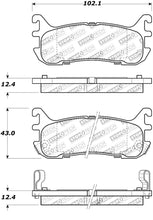 Load image into Gallery viewer, StopTech Street Touring 94-97/99-05 Miata w/ Normal Suspension Rear Brake Pads D636