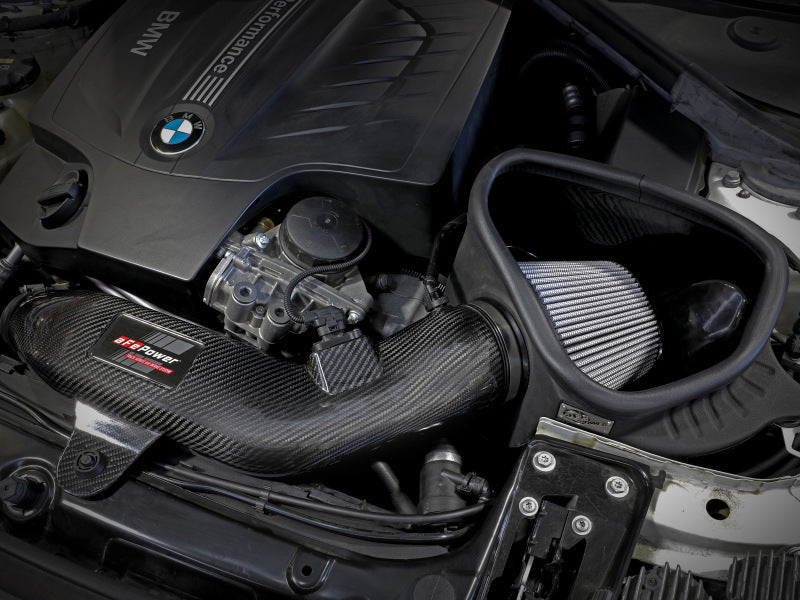 aFe Track Series Carbon Fiber Intake w/Pro DRY S Filter BMW M2 (F87) 16-18 L6-3.0L (t) N55