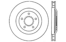 Load image into Gallery viewer, StopTech Power Slot 97-04 Chevy Corvette / 04 &amp; 08 Cadillac XLR/XLR-V Front Left Drilled Rotors