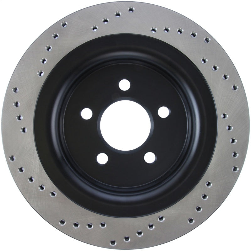 StopTech Cross Drilled Sport Brake Rotor - 2015 Ford Mustang - Rear Left