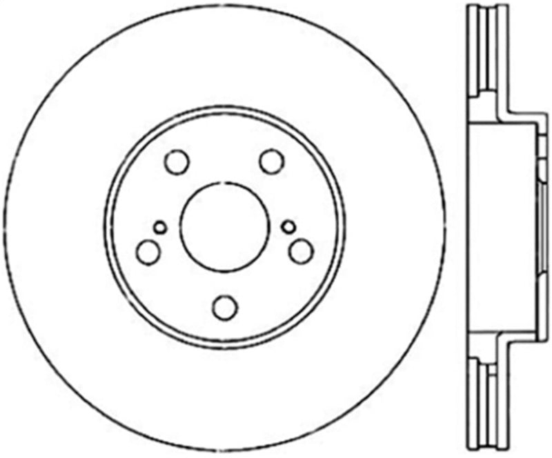 StopTech Power Slot 00-05 Celica GTS/ 01-05 GT/ 05-09 Scion tC CRYO Front Left Rotor