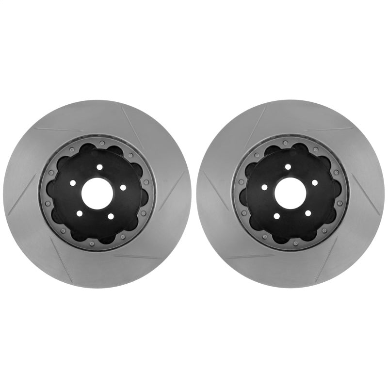 StopTech 91-96 Acura NSX AeroRotor 2-Piece Drilled Front Rotor (Pair)