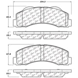 StopTech 10-14 Ford F-150 Street Performance Front Brake Pads