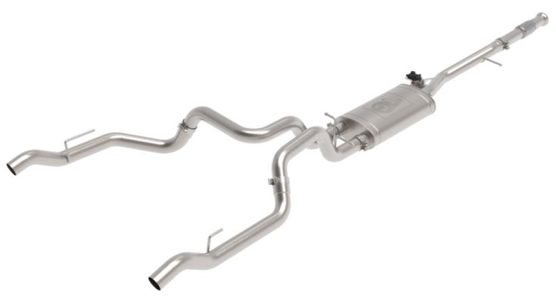 aFe Gemini XV 3in 304 SS Cat-Back Exhaust w/ Cutout 19-21 GM Silverado/Sierra 1500 V8