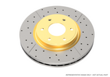 DBA 93-04 Eagle Talon Tsi AWD Front Street Series Drilled & Slotted Rotor w/Gold Hat