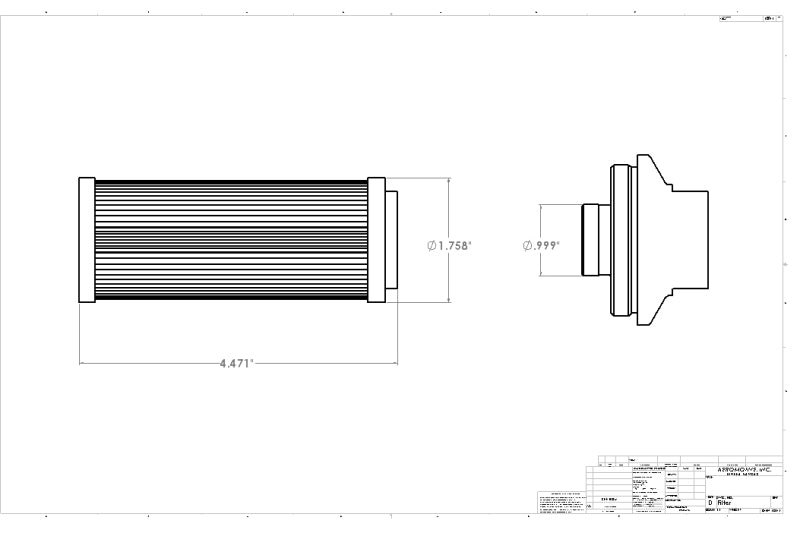 Aeromotive In-Line AN-12 Filter w/Shutoff Valve 100 Micron SS Element - Black Anodize Finish