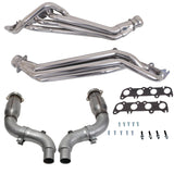 BBK 15-23 Ford Mustang GT 1-3/4 Long Tube Headers w/High Flow Catted Mid Pipe (Silver Ceramic)