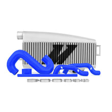 Load image into Gallery viewer, Mishimoto Subaru 02-07 WRX/04-07 STi Top-Mount Intercooler Kit - Powder Coated Silver &amp; Blue Hoses