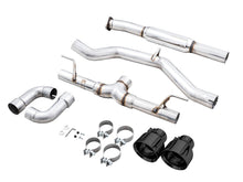 Load image into Gallery viewer, AWE Subaru BRZ / Toyota GR86 / Toyota 86 Track Edition Cat-Back Exhaust- Diamond Black Tips