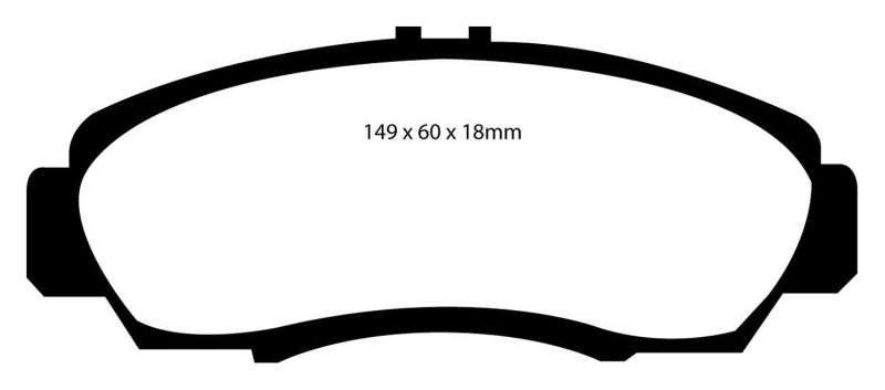 EBC 01-03 Acura CL 3.2 Redstuff Front Brake Pads