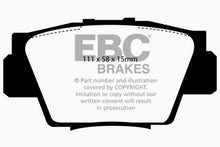 Load image into Gallery viewer, EBC 91-96 Acura NSX 3.0 Yellowstuff Rear Brake Pads