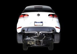 AWE Tuning Mk6 GTI Performance Cat-Back - Diamond Black Round Tips