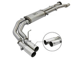 aFe POWER Rebel Series 3in 409 SS Cat Back Exhaust w/ Polished Tips 17 Ford F-150 Raptor V6-3.5L