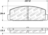 StopTech Street Touring 89-95 Mazda RX7 / 03-05 Mazda 6 Rear Brake Pads