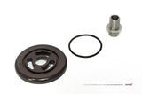 AMS Performance 2009+ Nissan GT-R R35 Alpha CNC Billet Oil Filter Adapter w/Race Filter