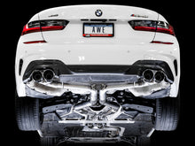 Load image into Gallery viewer, AWE Tuning 2019+ BMW M340i (G20) Track Edition Exhaust - Quad Chrome Silver Tips